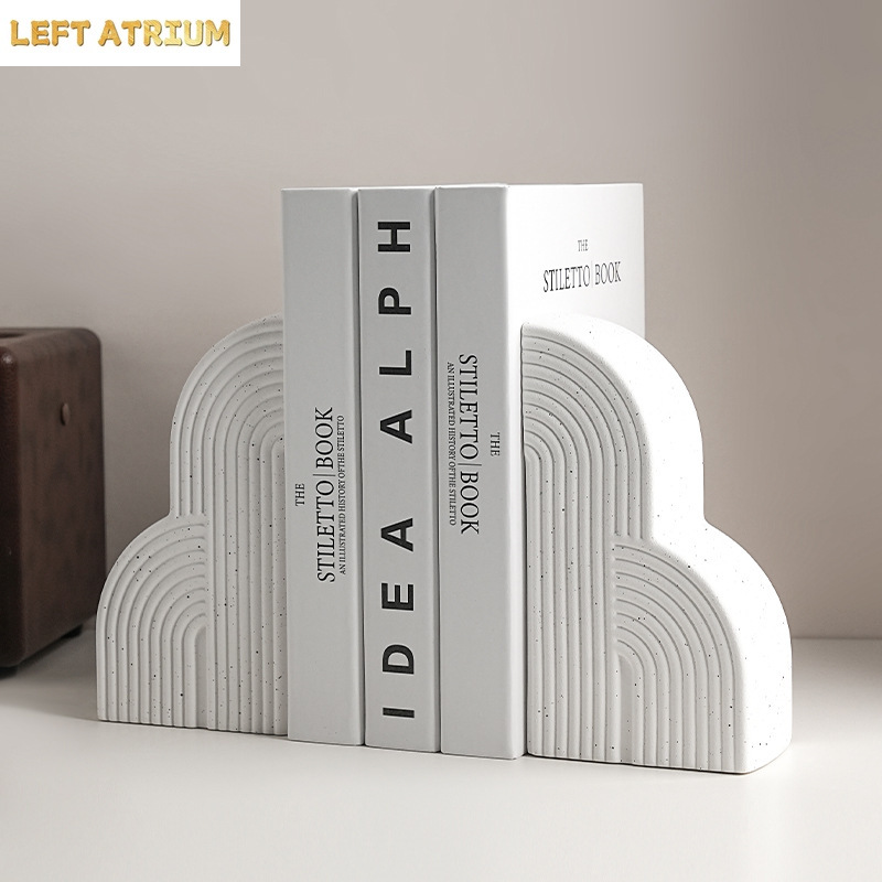 Home Office Architecture - Nordic Bookends Books Rely On Book