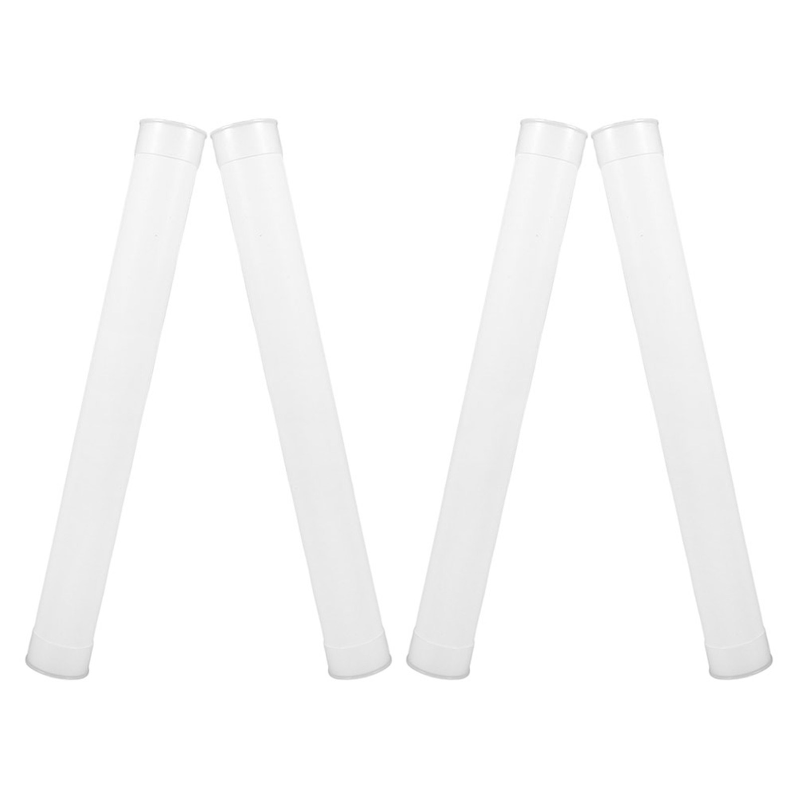 Home Office Travel Document - 4Pcs Clear Plastic Storage Tubes with