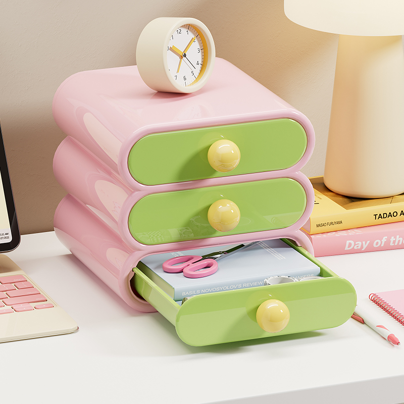 File Cabinet Drawer - Uforu Dopamine Desk Organizer, 3-Tier Drawer