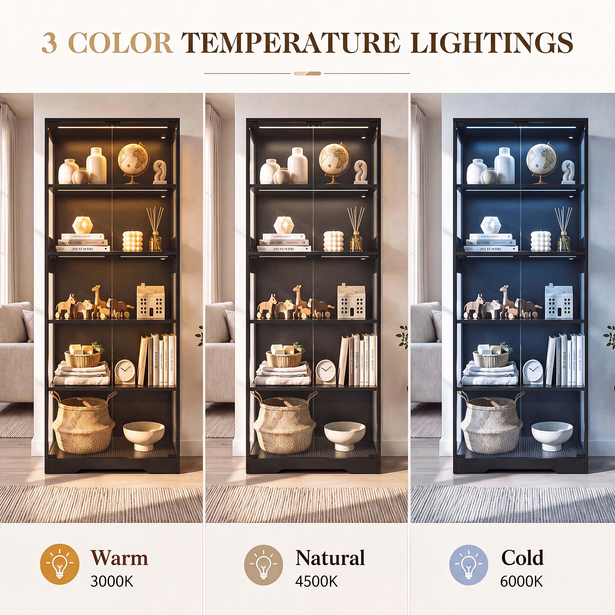 TCGBKAF 5‑Tier Display Cabinet - đánh giá và giá Home Office Room