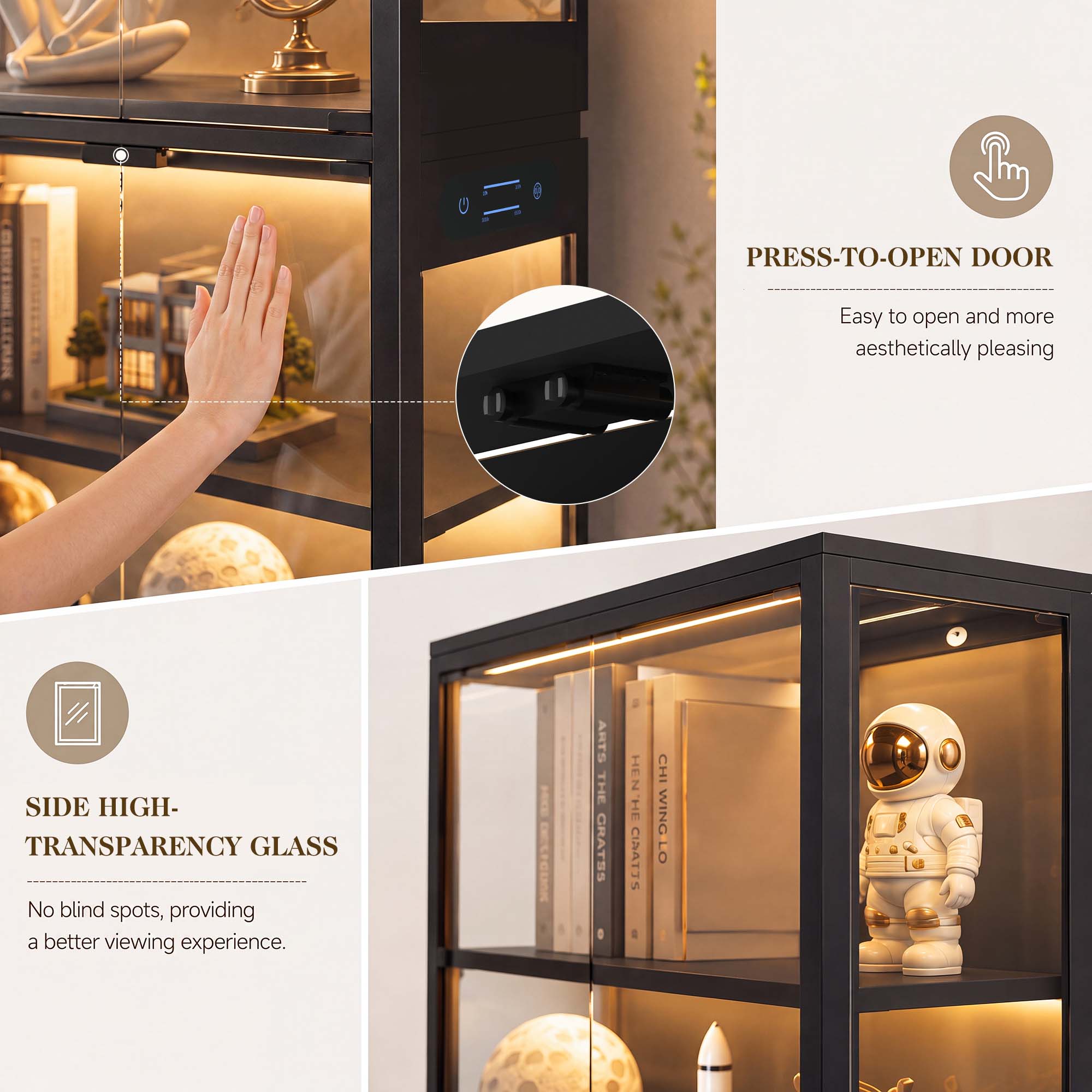 TCGBKAF 5‑Tier Display Cabinet - đánh giá và giá Home Office Room