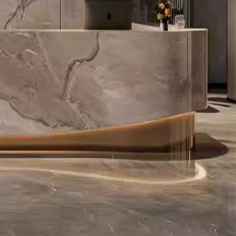 Floor Elegant Reception Desk L - đánh giá và giá Home Office Tienda