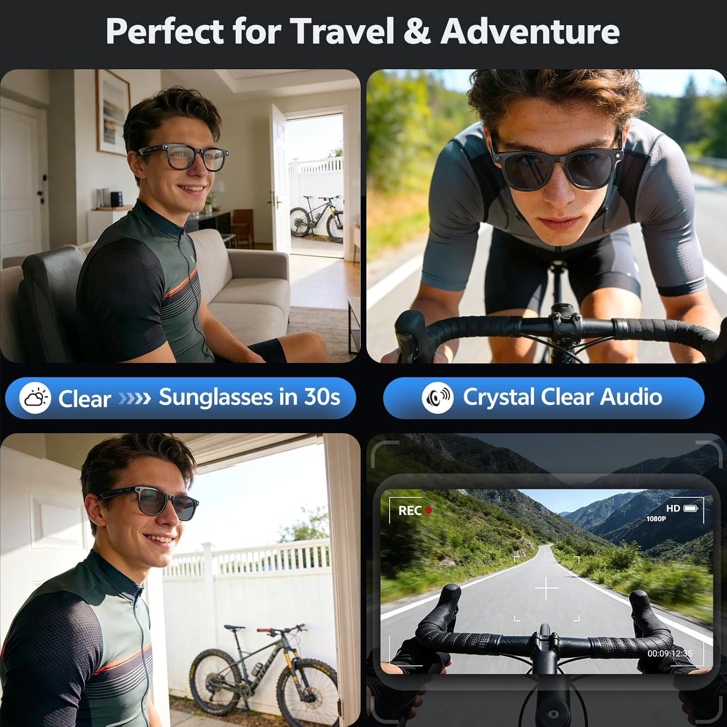 2026 4K 8MP Smart Glasses Men  - đánh giá và giá Webcam Hd 1080P