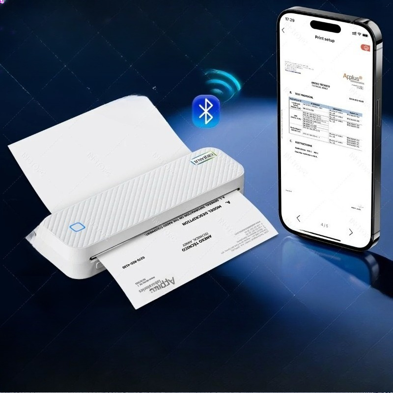 Portable A4 Thermal Printer Bl - đánh giá và giá Home Office Travel Document