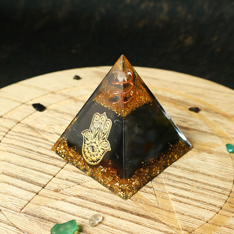 Hamsa Hand Resin Crystal Pyram - đánh giá và giá Home Office For