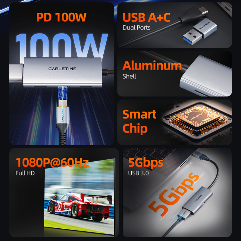 CABLETIME USB 3.0 HDMI Video C - đánh giá và giá Webcam Hd 1080P