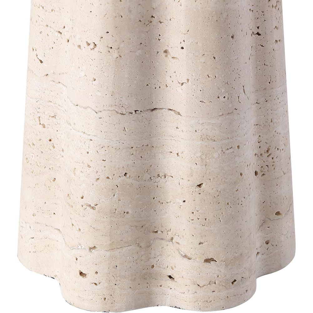25-inch Travertine/White Table - đánh giá và giá Home Office Room