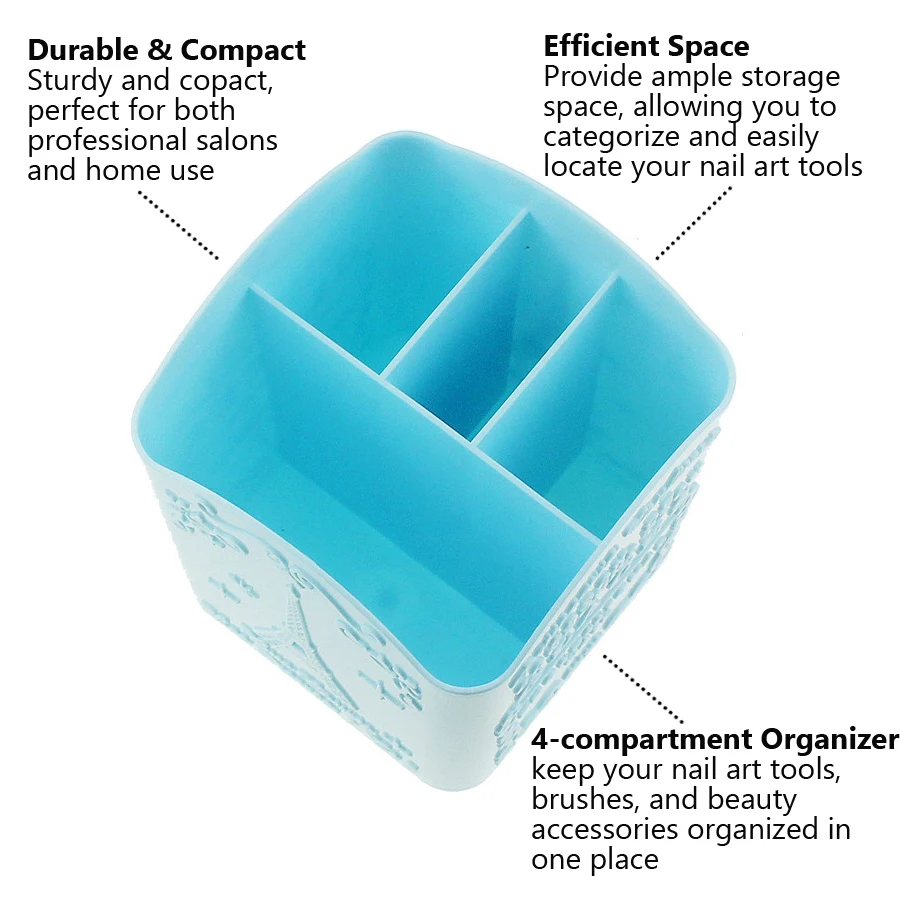 4-Compartment Nail Art Brush H - đánh giá và giá File Cabinet Drawer