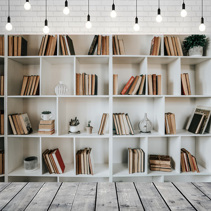 White Bookshelf Photography Ba - đánh giá và giá Home Office Zoom Background Free