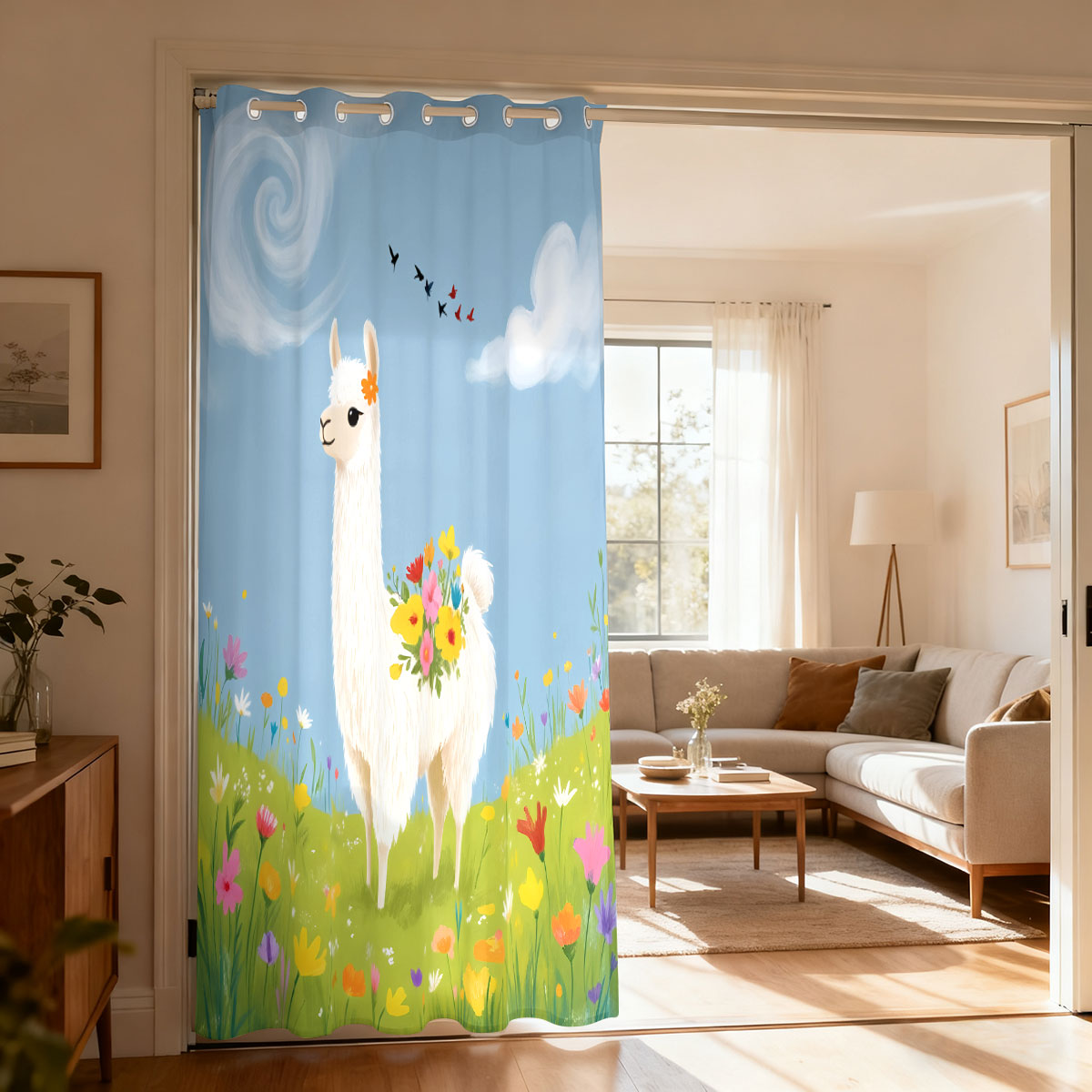 Spring Flower Field Alpaca Ill - đánh giá và giá Home Office Rate