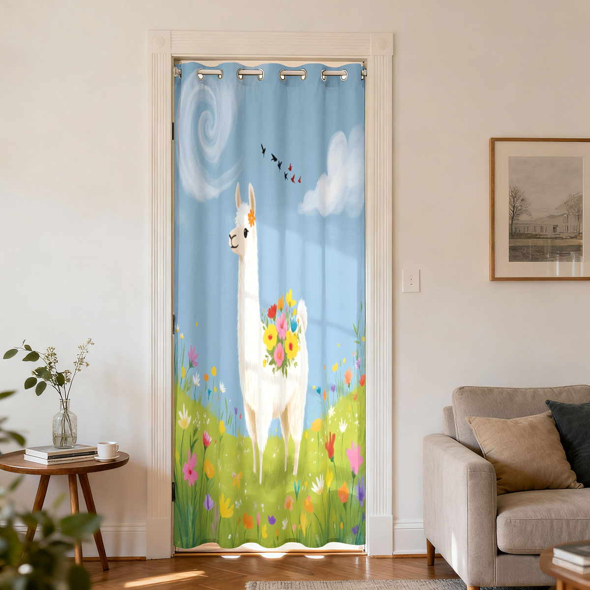 Spring Flower Field Alpaca Ill - đánh giá và giá Home Office Rate