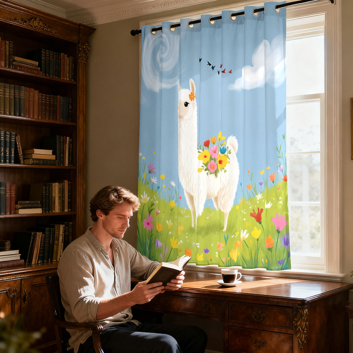 Spring Flower Field Alpaca Ill - đánh giá và giá Home Office Rate
