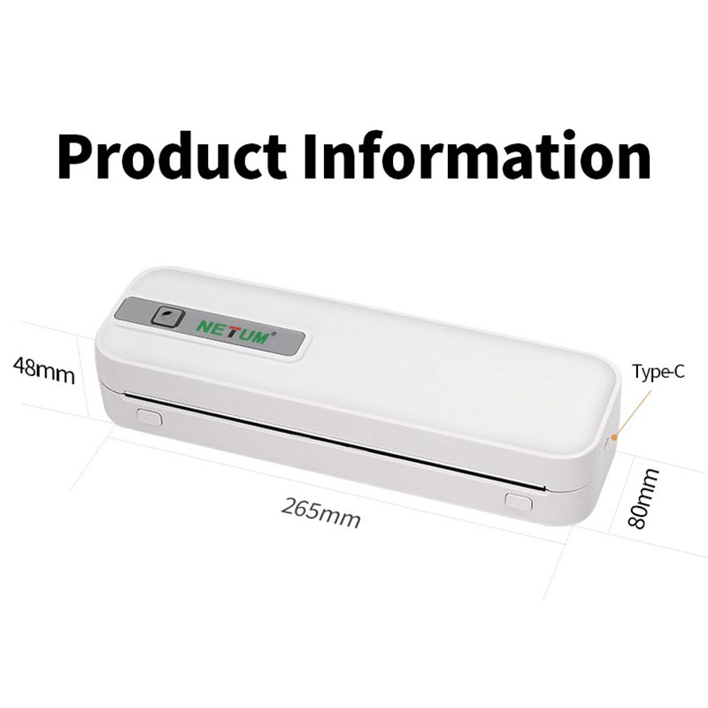 Portable A4 Thermal Printer In - đánh giá và giá Home Office Travel Document