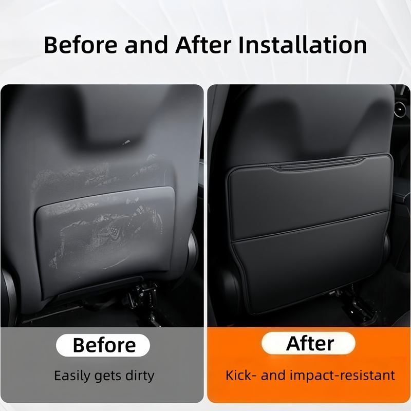 Car Anti-kick Pad Interior Pu  - đánh giá và giá Mesh Back Cushion